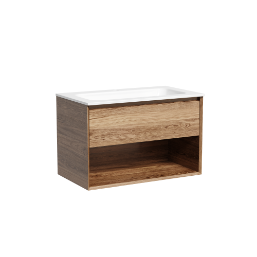 Тумба под раковину Sancos Marmi 1.0 MR1.080ECH 80х40 подвесная цвет коричневый